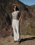 VASCO sleeveless knitted top Stripe