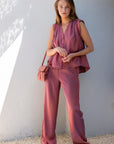 RODEE BLOUSE ROSEWOOD