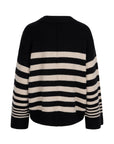 VIEJE PULLOVER STRIPE BLACK