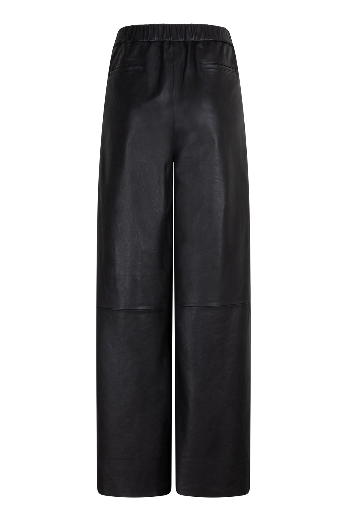 IMME LEATHER PANTS ANTHRACITE