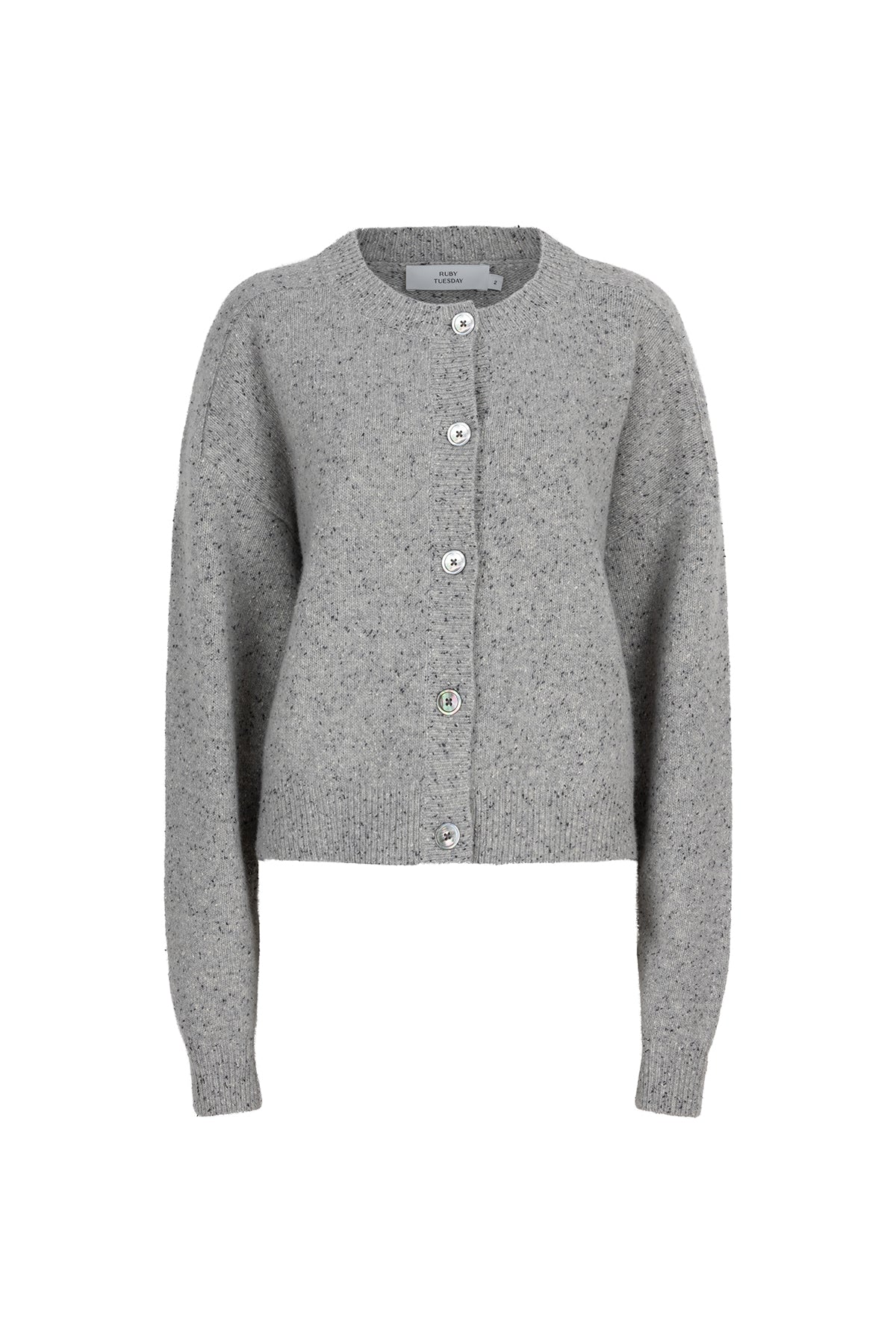 VINE CARDIGAN LIGHT GREY MELANGE