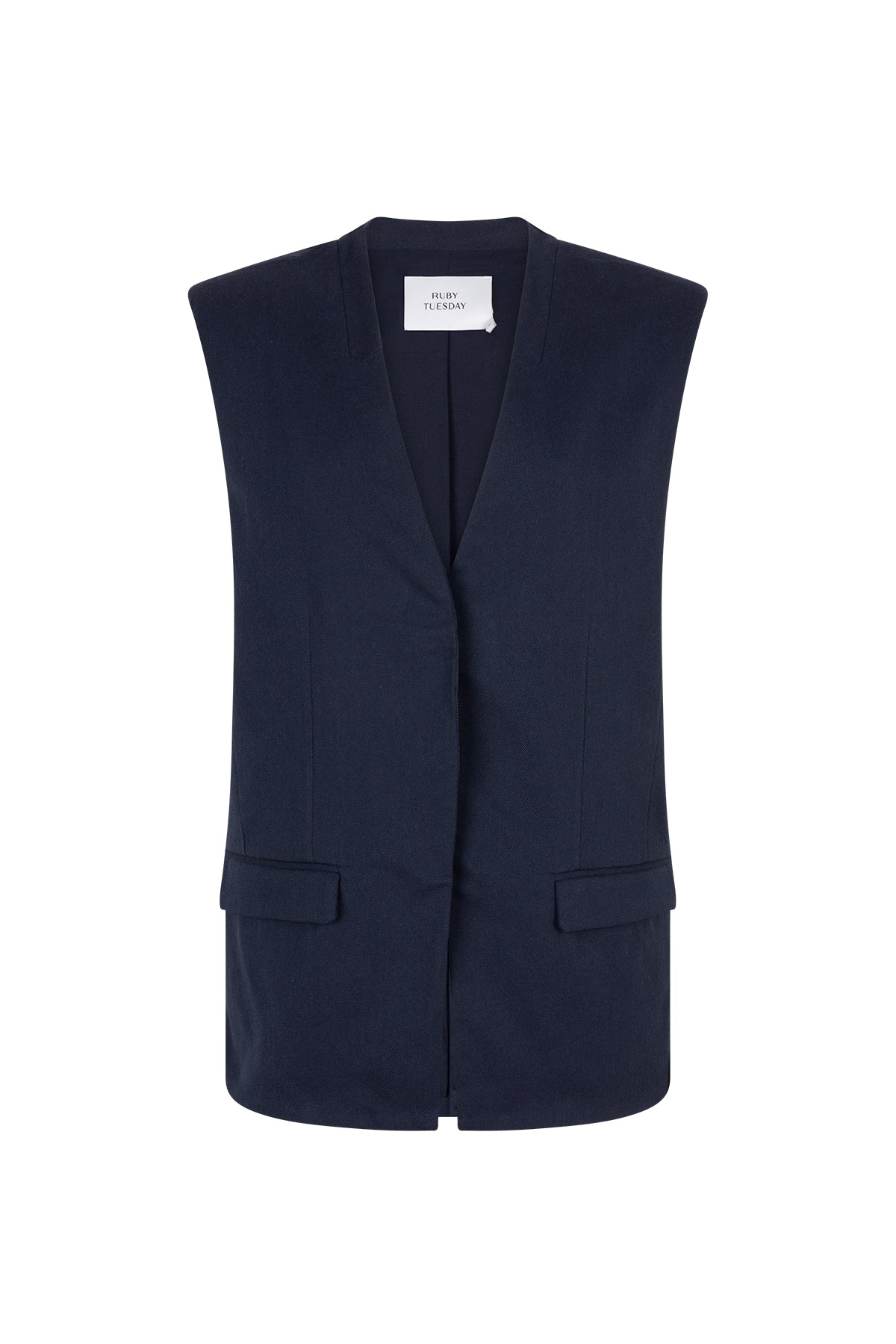 PAGE boxy gilet night blue