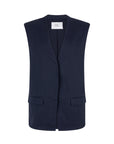 PAGE boxy gilet night blue