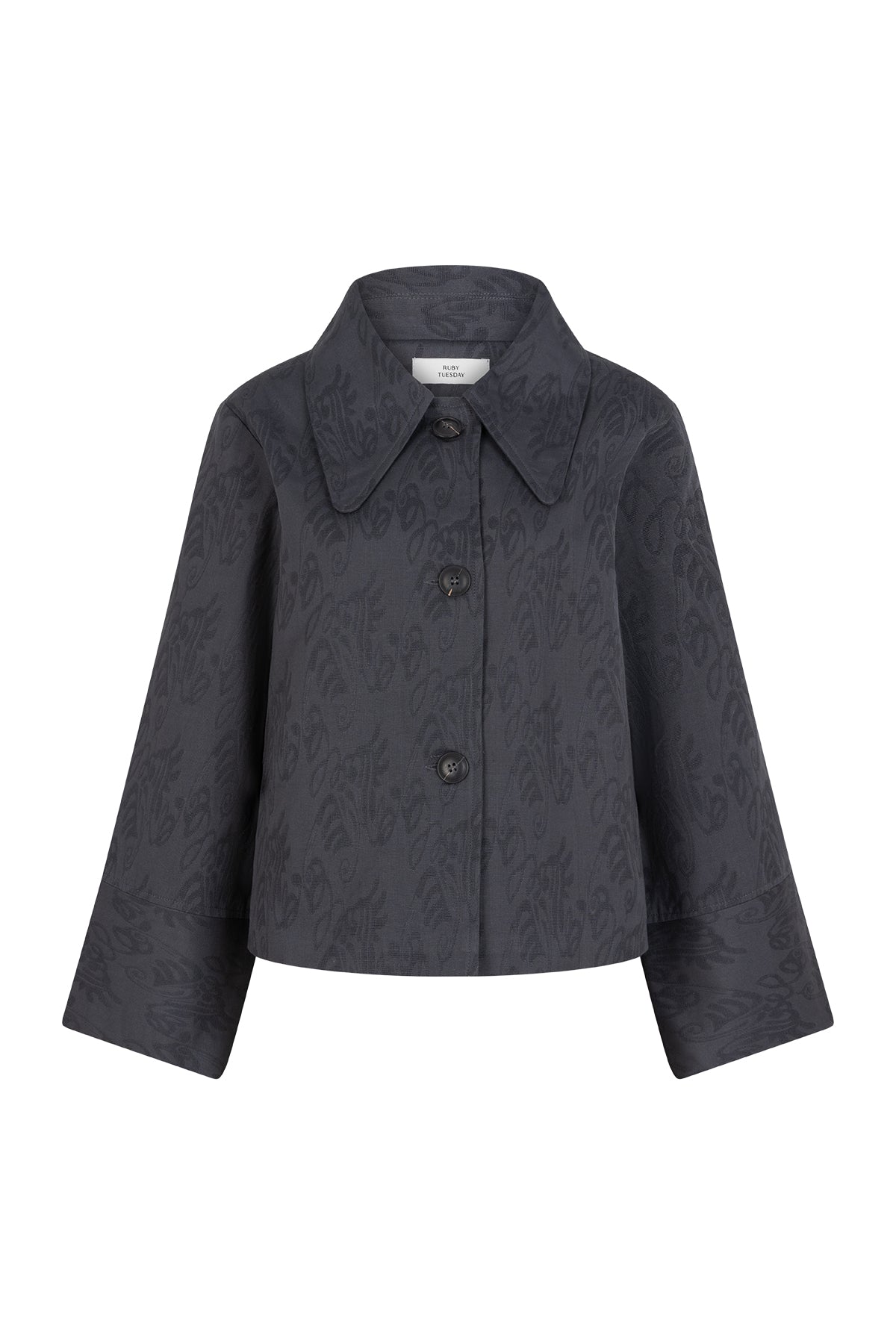 IRIAK short jacquard jacket with collar