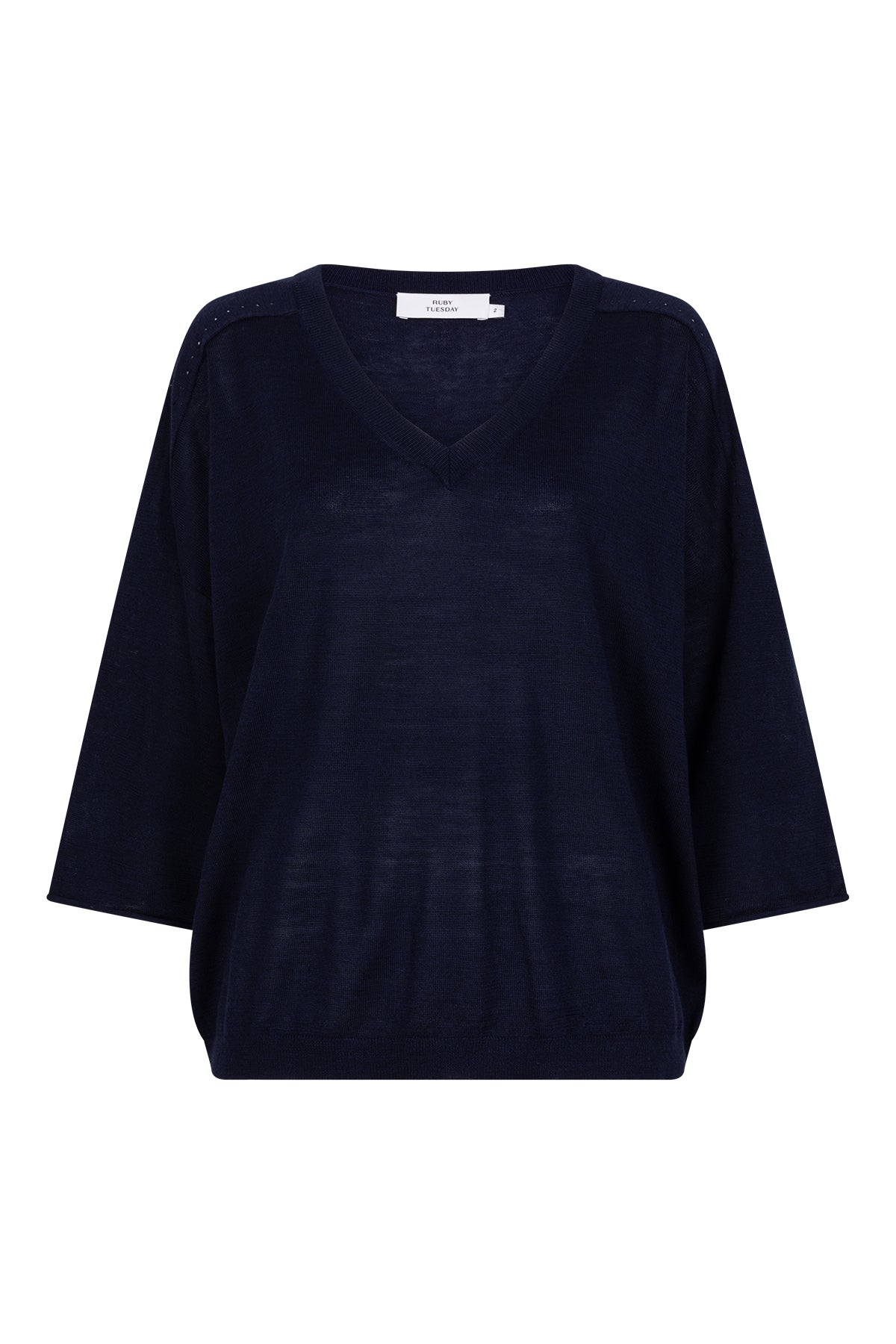 VAYEN night blue v neck relaxed pull