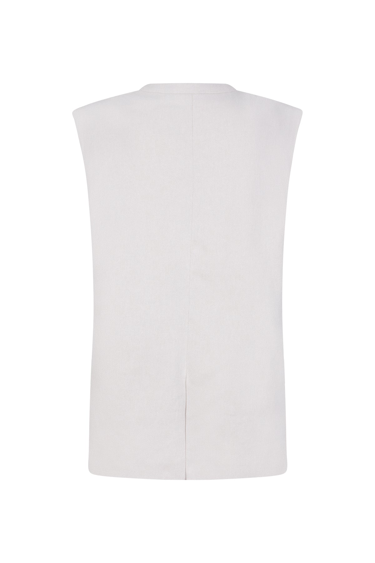 PAGE boxy gilet coconut milk