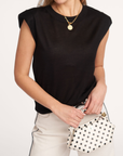 VASCO sleeveless knitted top black