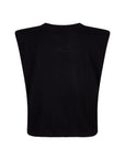 VASCO sleeveless knitted top black