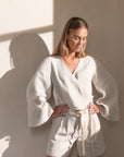 PIERS kimono short wrap top