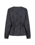 ISME jacquard blouson with drawstring closure