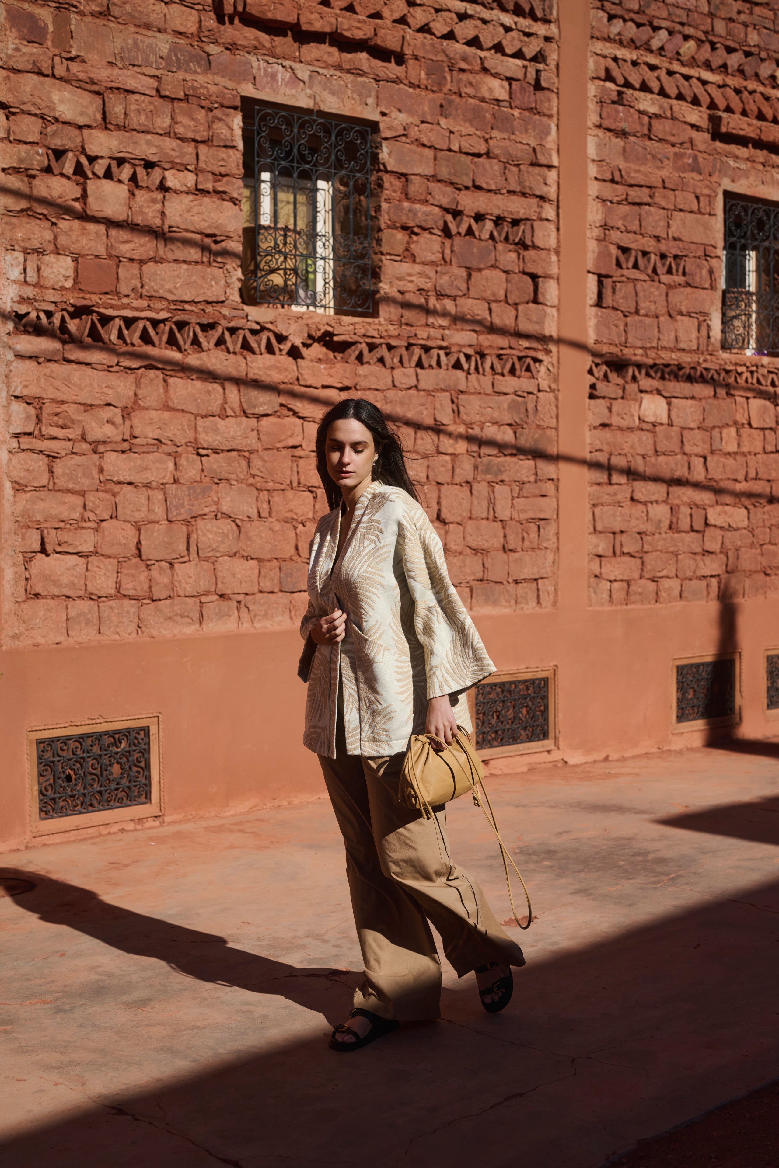 BERGER half long kimono vest