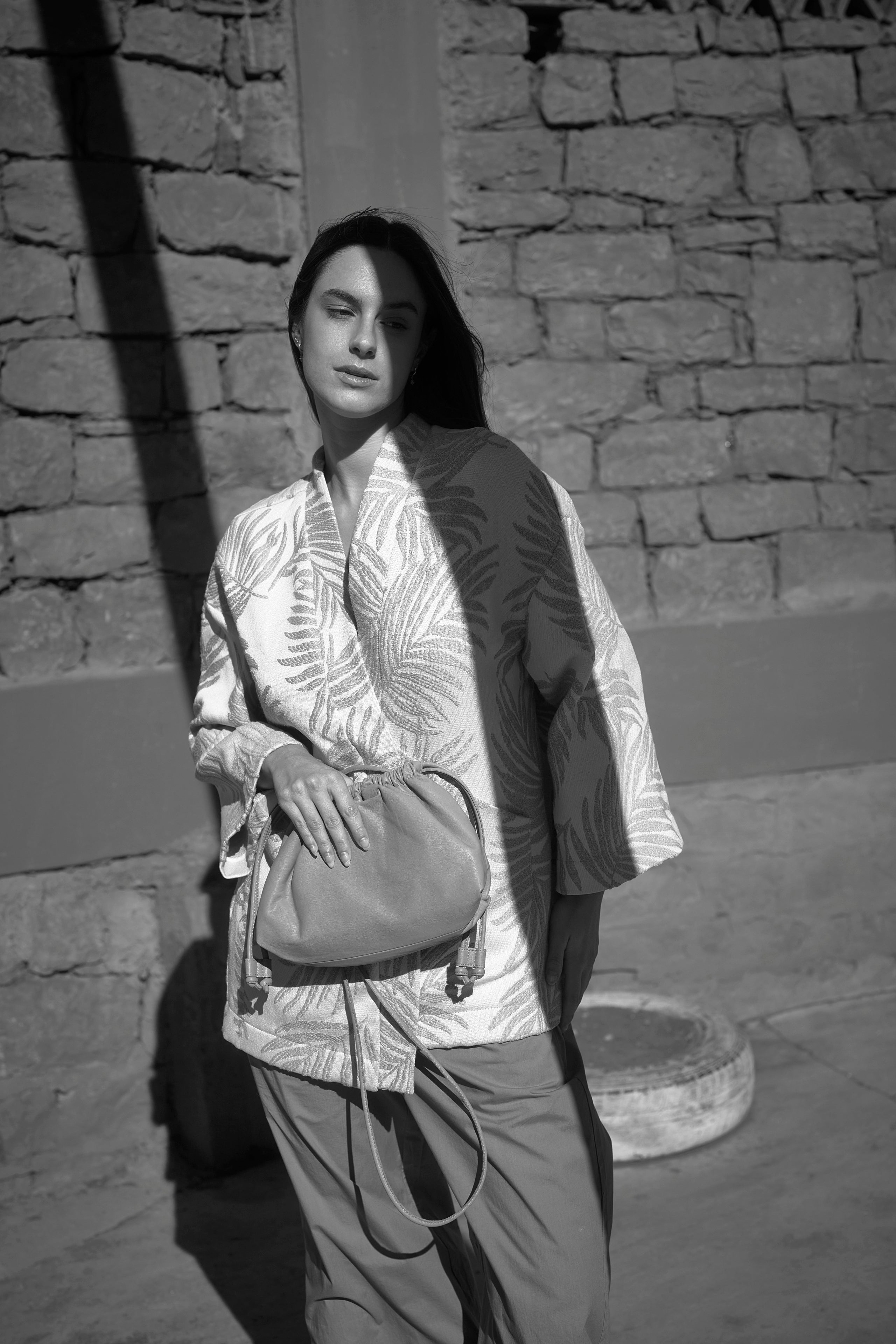 BERGER half long kimono vest