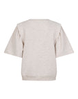 TRISTAN sweat top with half wide sleeves