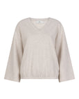 TIBERE V neck sweat long staight sleeves
