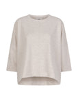 TIBEAU boxy round neck half sleeves sweat