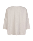 TIBEAU boxy round neck half sleeves sweat