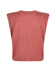 VASCO sleeveless knitted top Coral