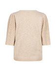 VERIE knit top with wide short sleeves Sand