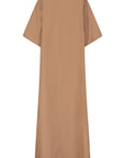 IBAE long balloon sleeves poplin dress Coffee