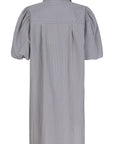 CAMMI short dress placket balloon sleeves