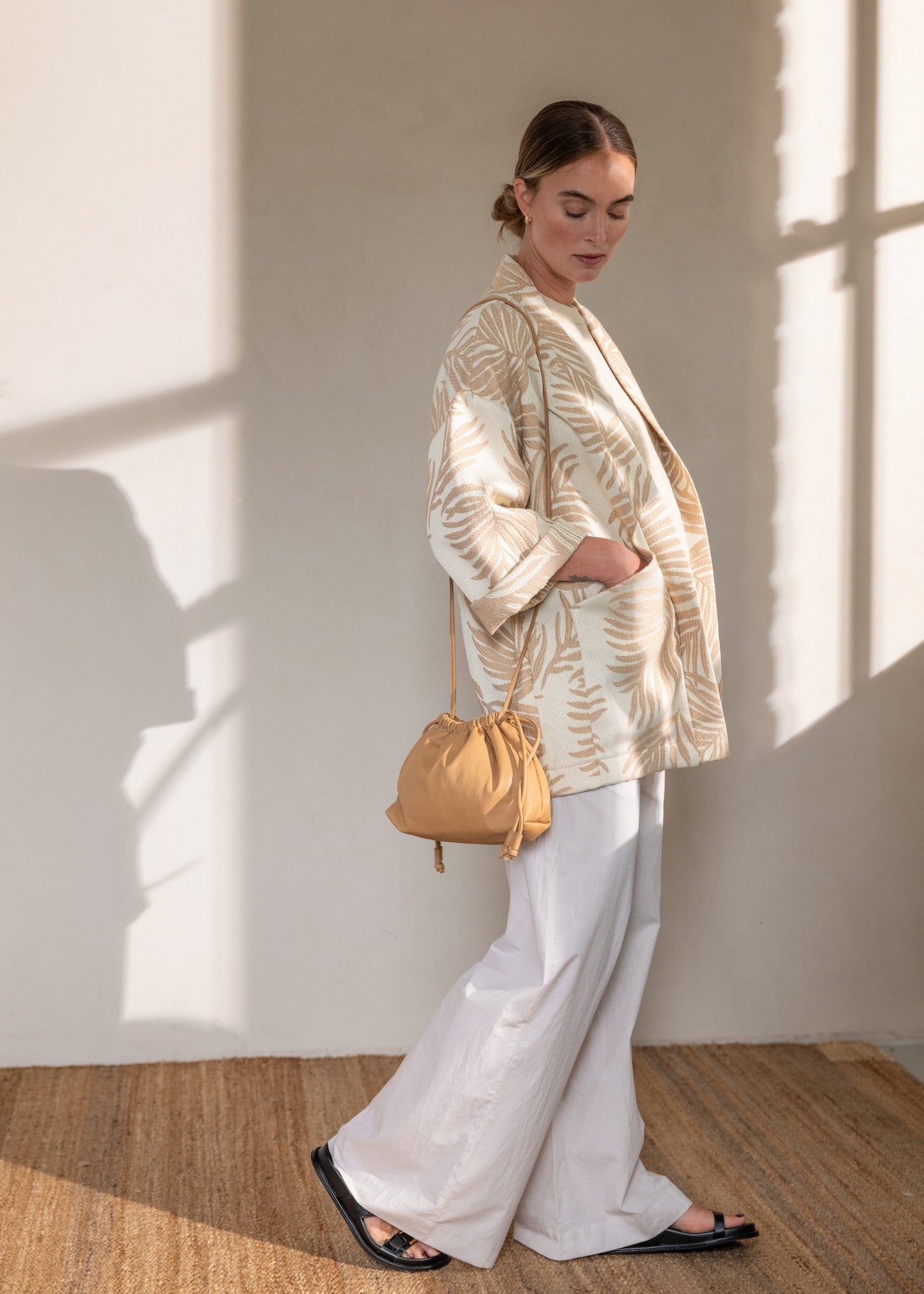 BERGER half long kimono vest