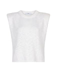VERROS sleeveless knitted top Snow White