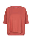 COLLIN boxy jersey top half sleeves