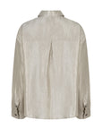 Camile parelmoer glans blouse