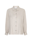Pelline zand kleurige blouse lichte vleermuismouw