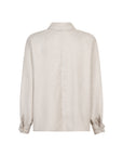 Pelline zand kleurige blouse lichte vleermuismouw