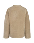 Celio zand kleur fake fur jasje