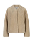 Celio zand kleur fake fur jasje