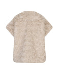 Iann fake fur gilet zand