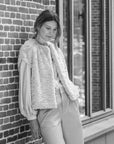 Iann fake fur gilet zand
