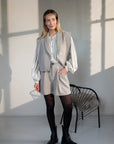 Chava wol blend gilet taupe melange