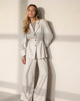Perre blazer blouse sand
