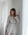 Perre blazer blouse sand