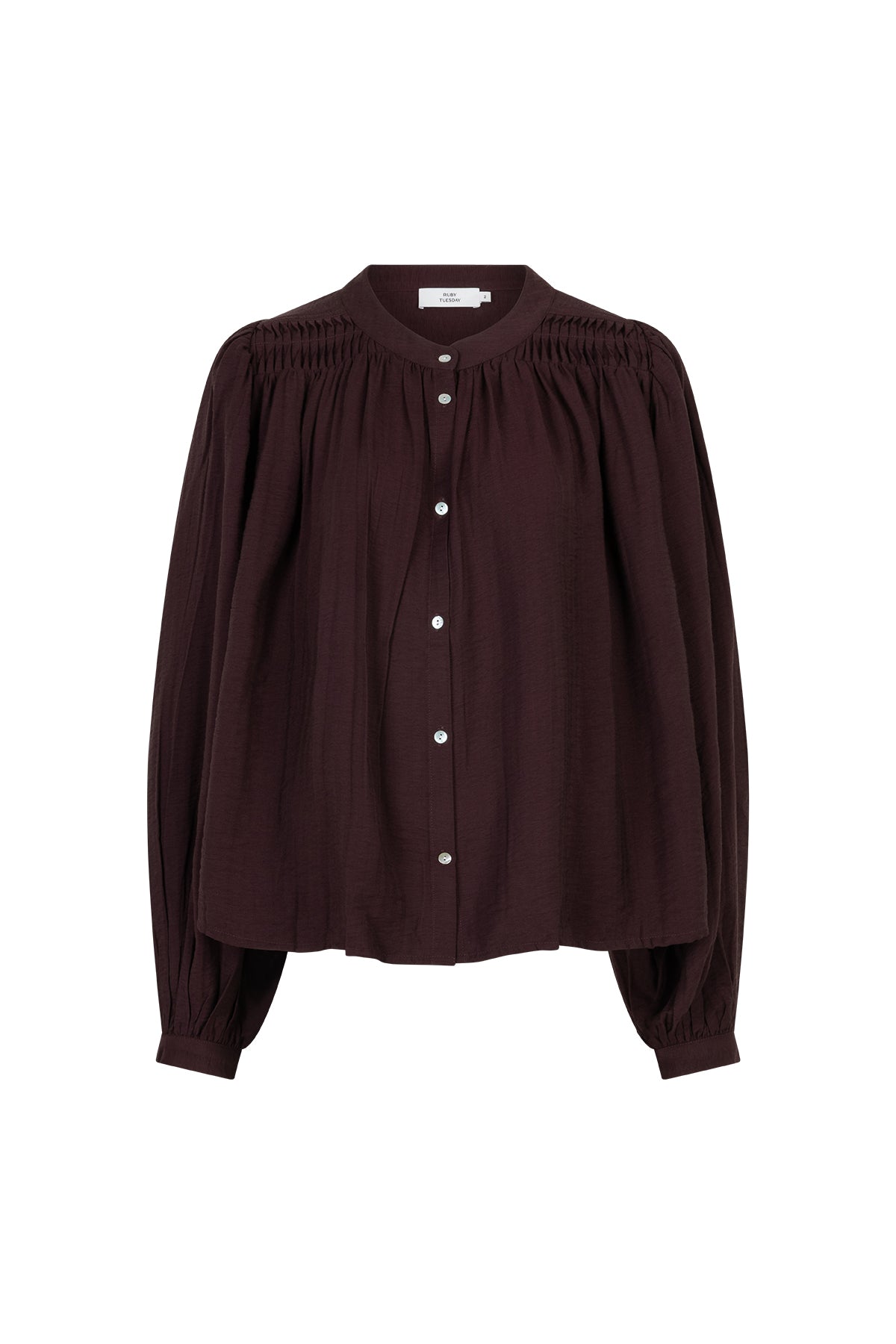 Ilay collarles pleated blouse