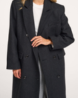 Mattia long dubble breasted woolen coat