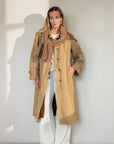 Ciro long waxed coat with fur detachable fur lining
