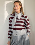 Veri lamswool scarf cardigan