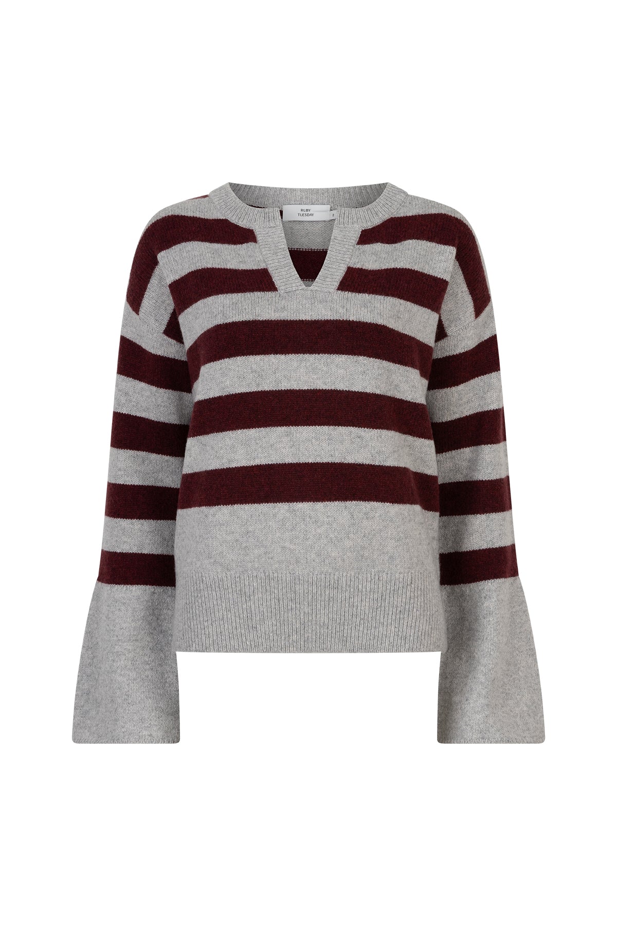 Vaness high cuff v neck pullover