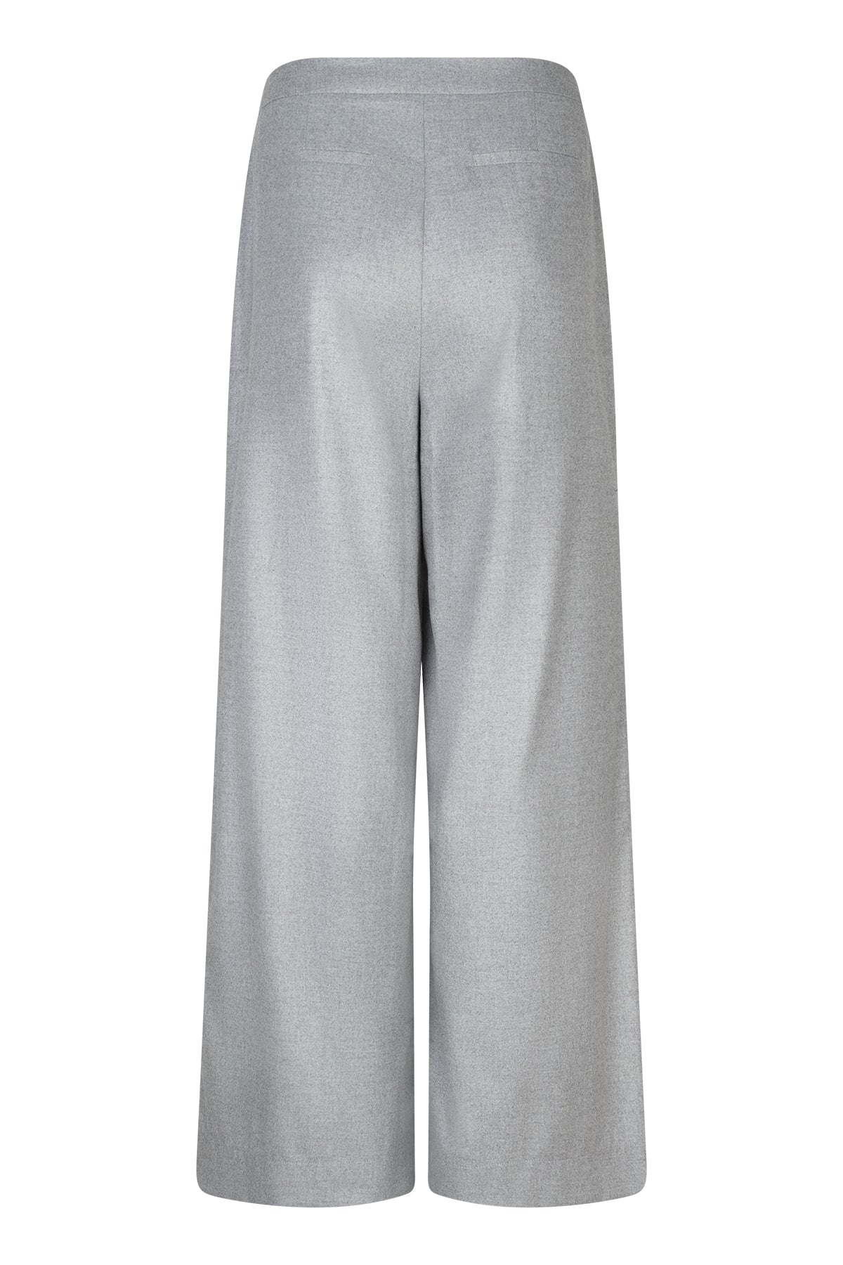 Perce pleated wide leg pants Grey Melange