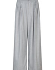 Perce pleated wide leg pants Grey Melange