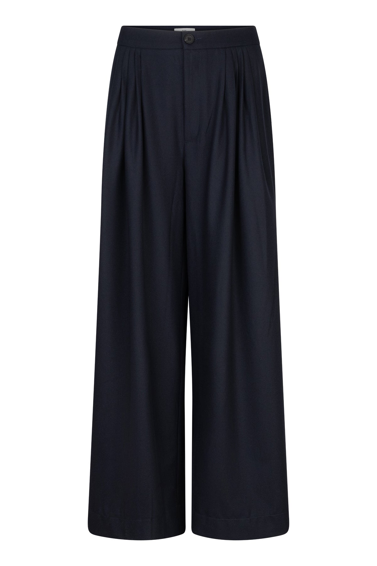 Perce pleated wide leg pants Night Blue