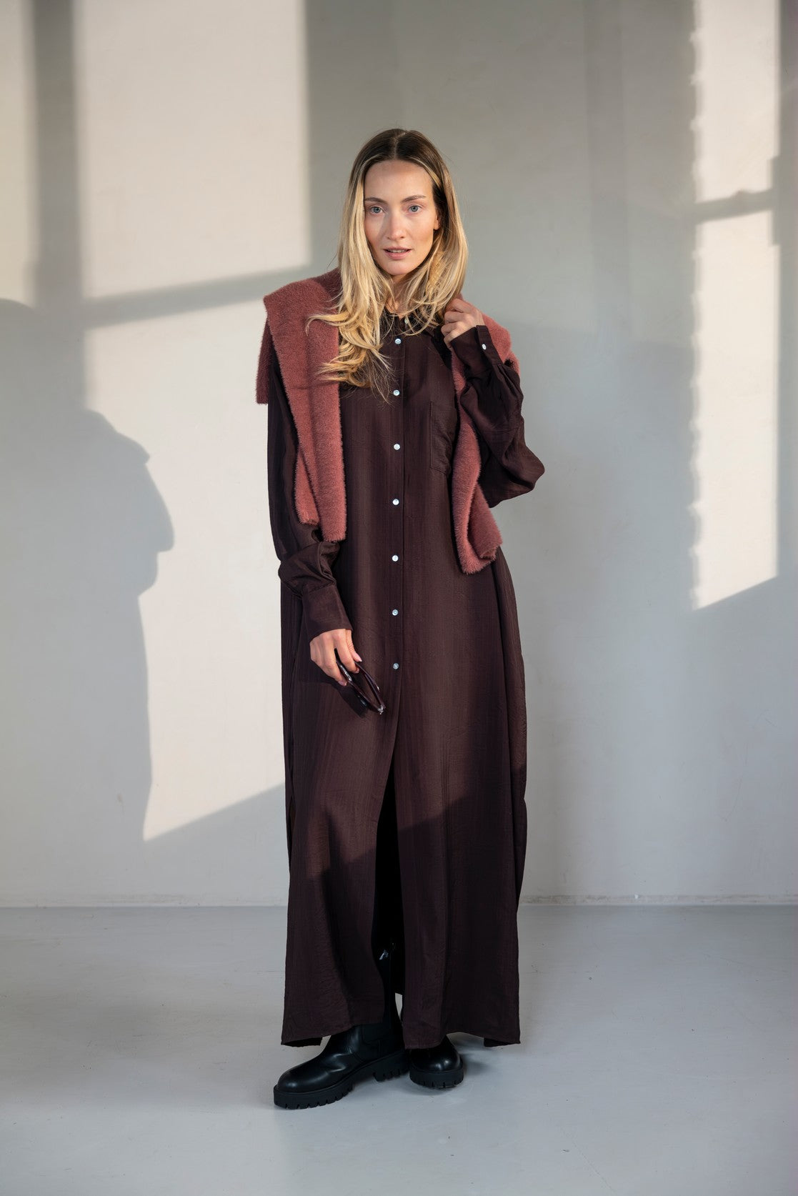 Ilian long sleeves maxi dress