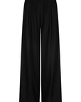 Phillip wide leg pants elastic waistband Black