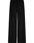 Phillip wide leg pants elastic waistband Black