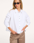 IELEK Flared blouse wit