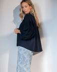 PAR Kimono jasje donker blauw